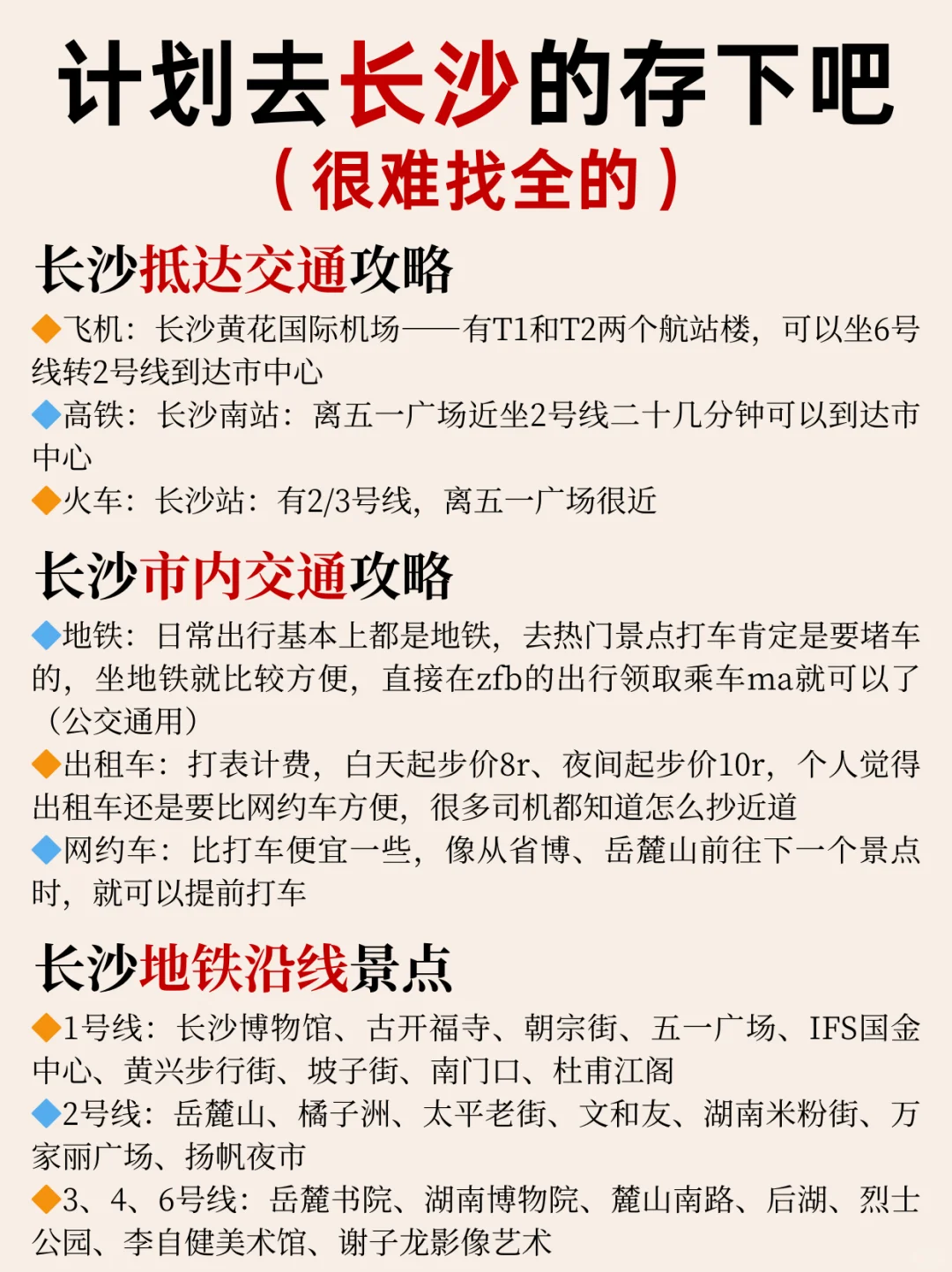 写给1-2月去长沙的姐妹👭超全避雷攻略📑