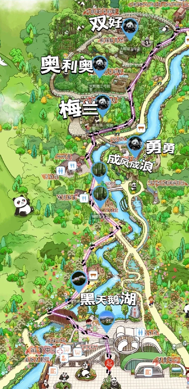 春节寒假‼️一天搞定熊猫谷➕都江堰➕蓝眼泪