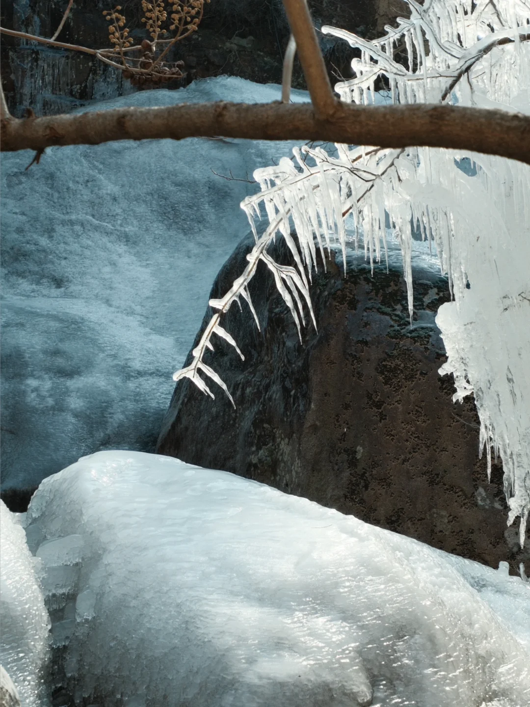 北九水的冰瀑，赶紧去看吧！