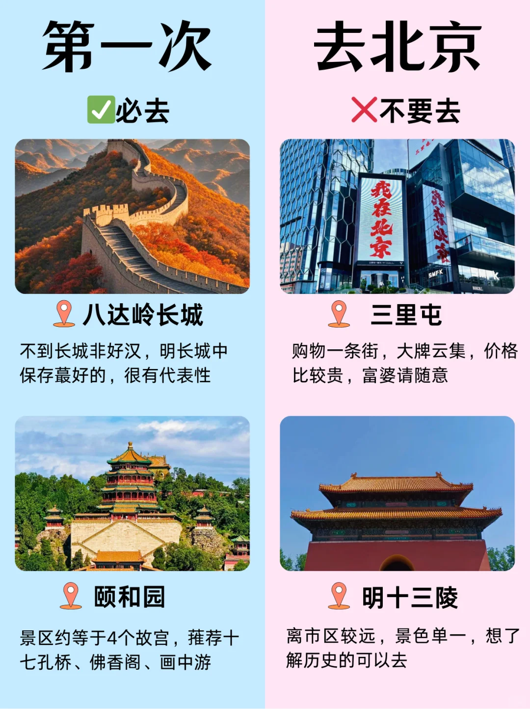 北京旅游景点攻略，公主请收藏❣️