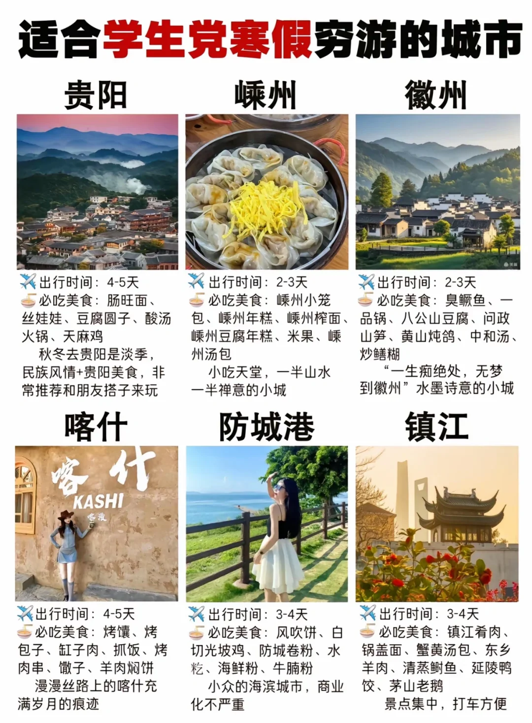 寒假去哪穷游？不踩雷💣