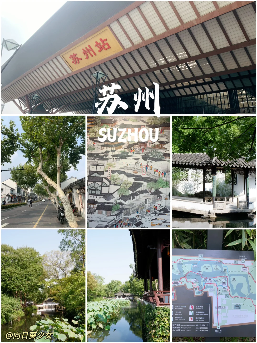 终于把苏州的旅游景点路线图画好了❗️