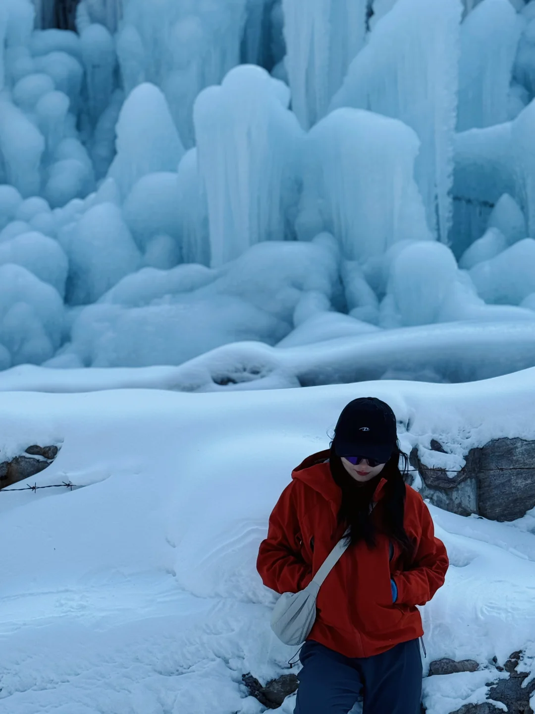 冬天不去看冰瀑布还能去看啥🤩