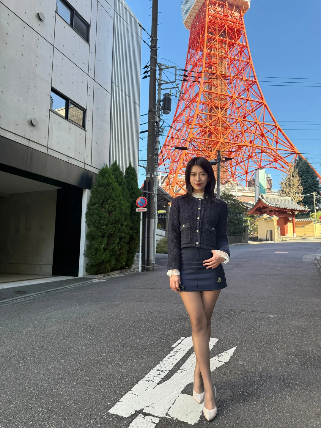 在东京铁塔 第一次眺望🗼