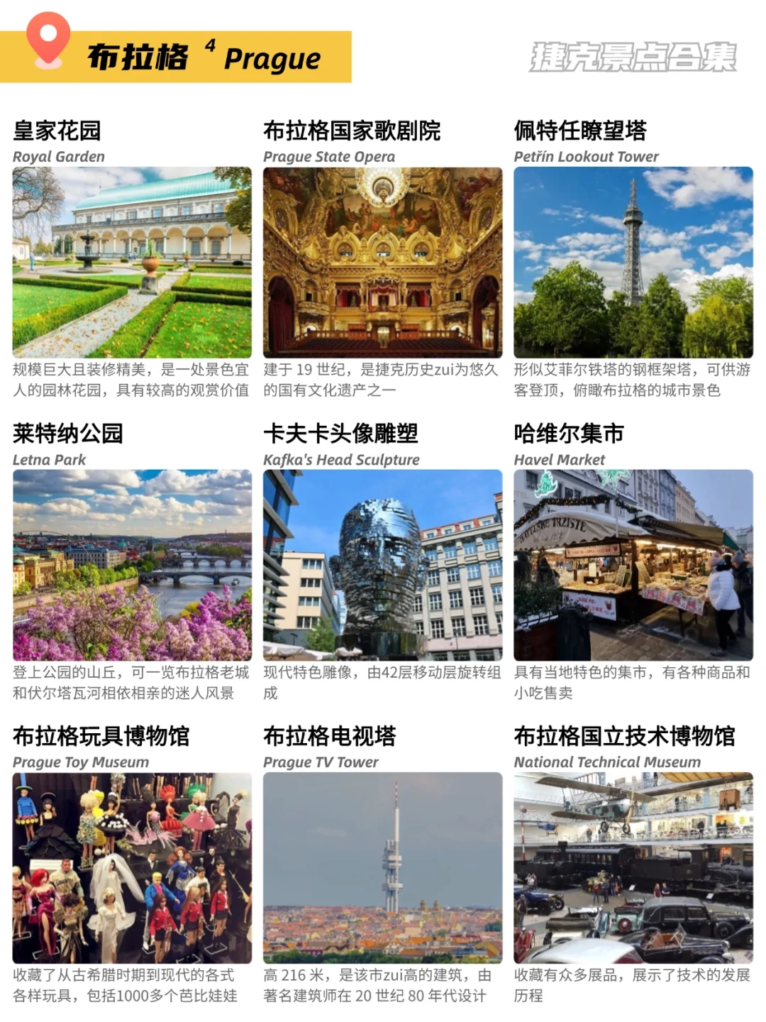 🇨🇿捷克81个景点合集