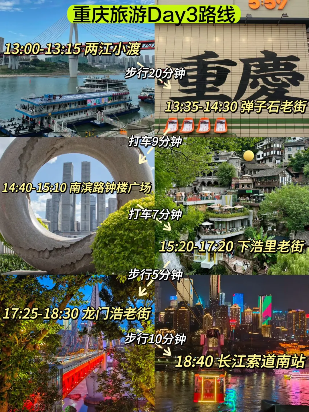 重庆已回。。三天打卡23个热门景点🥹