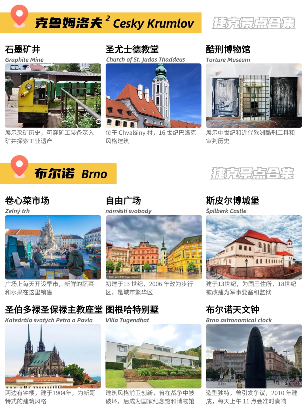 🇨🇿捷克81个景点合集