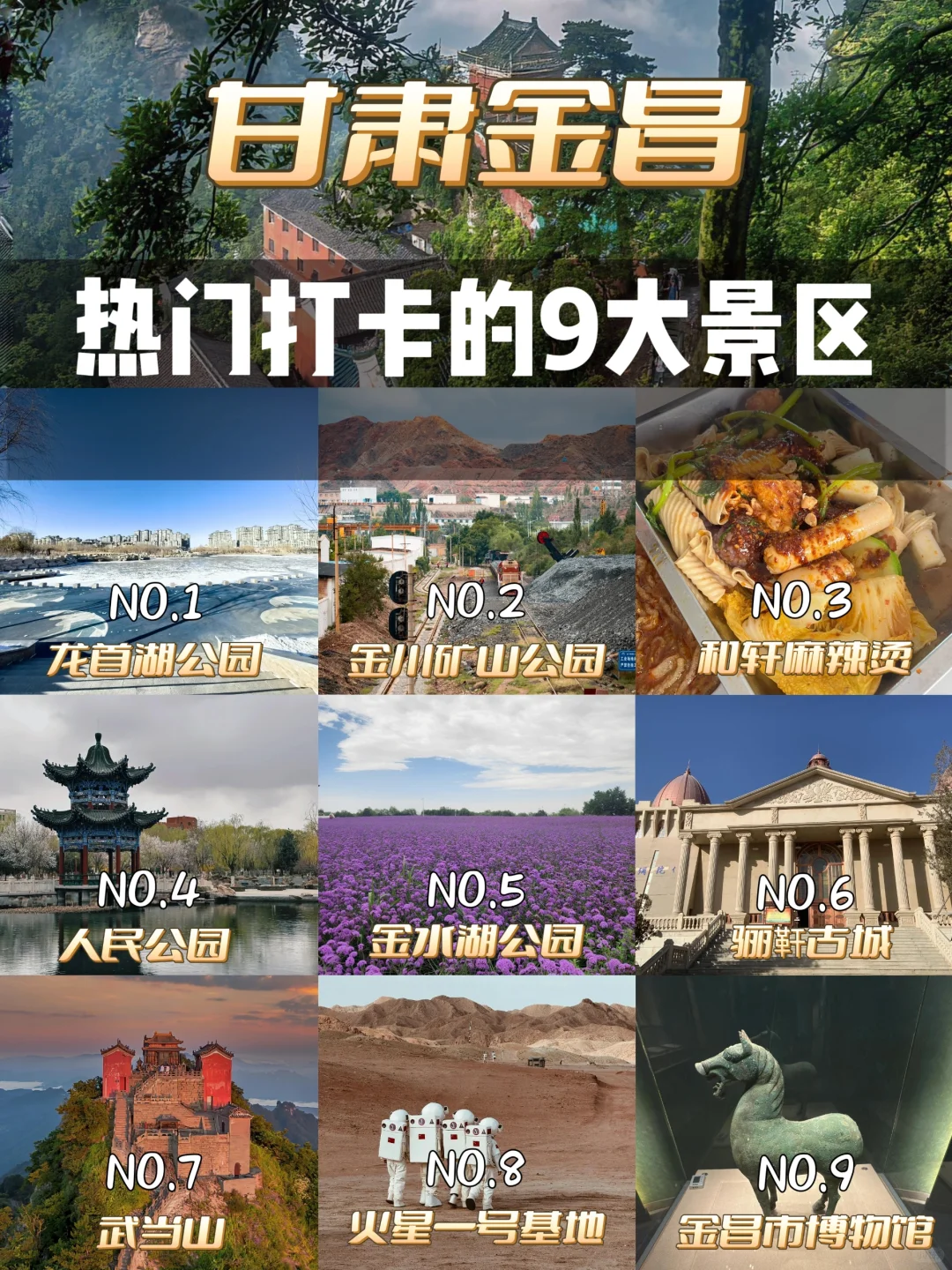 甘肃旅游🔥金昌必打卡的9大景点✅