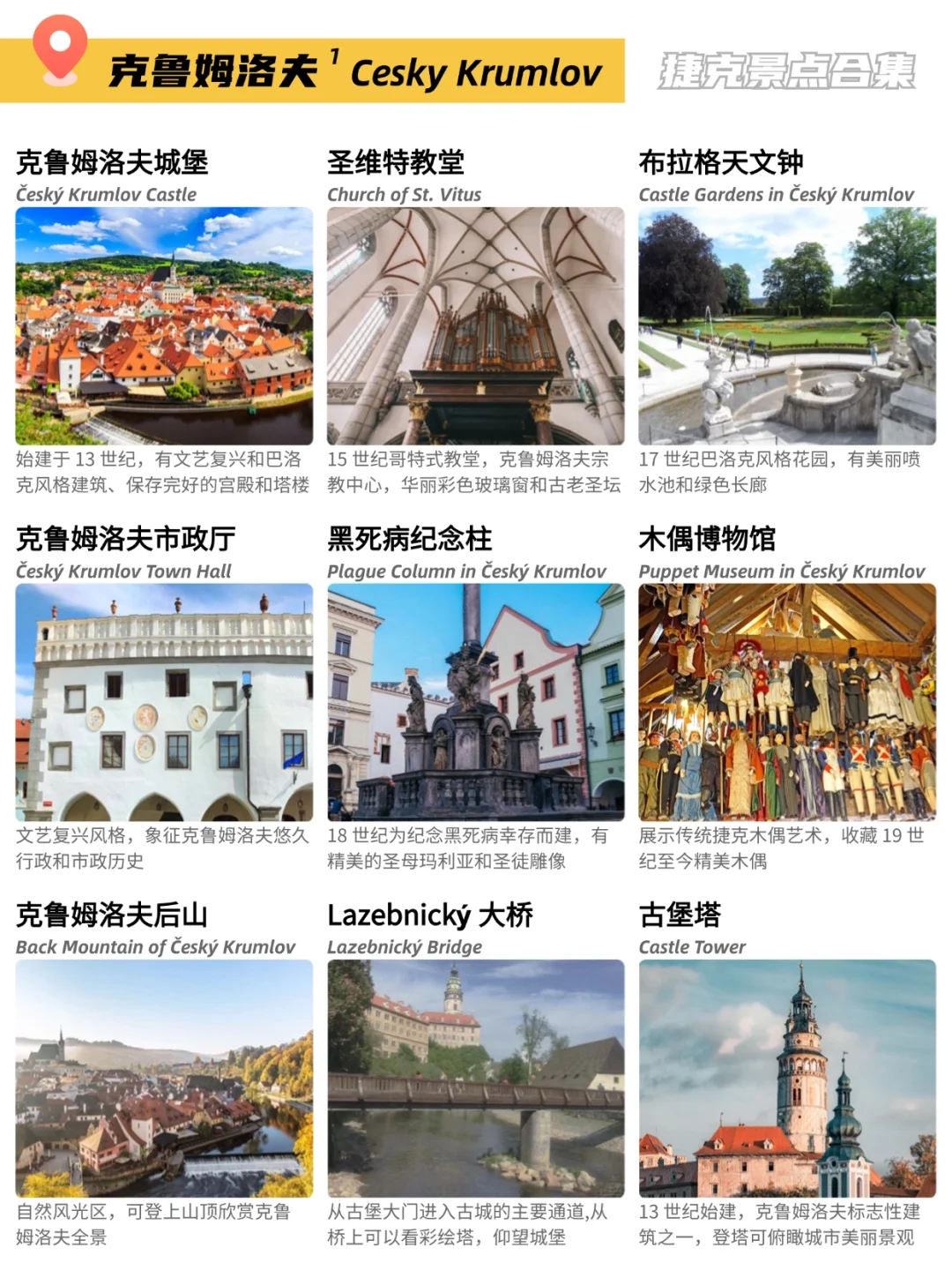🇨🇿捷克81个景点合集