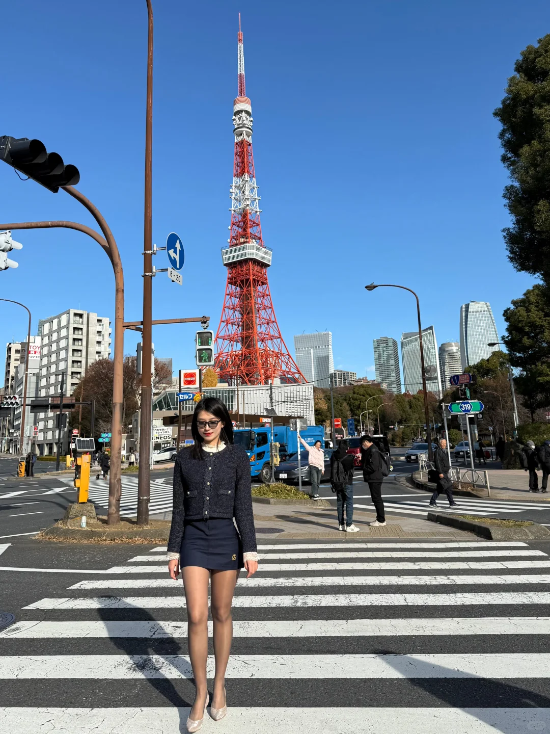 在东京铁塔 第一次眺望🗼