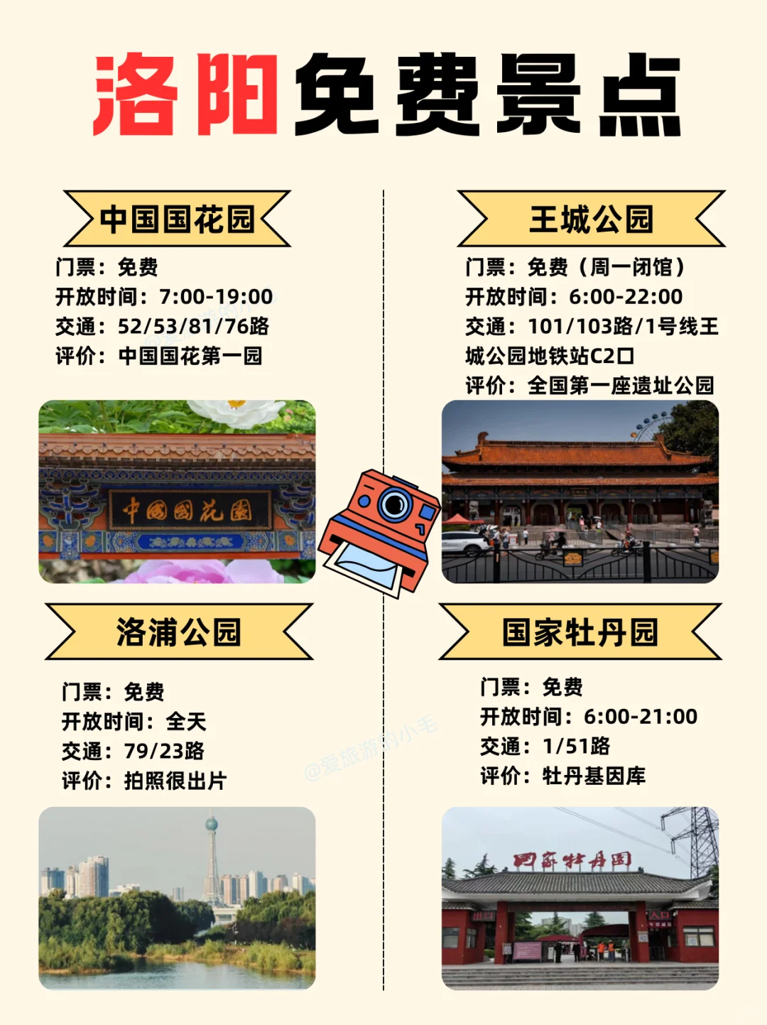 洛阳免费景点推荐