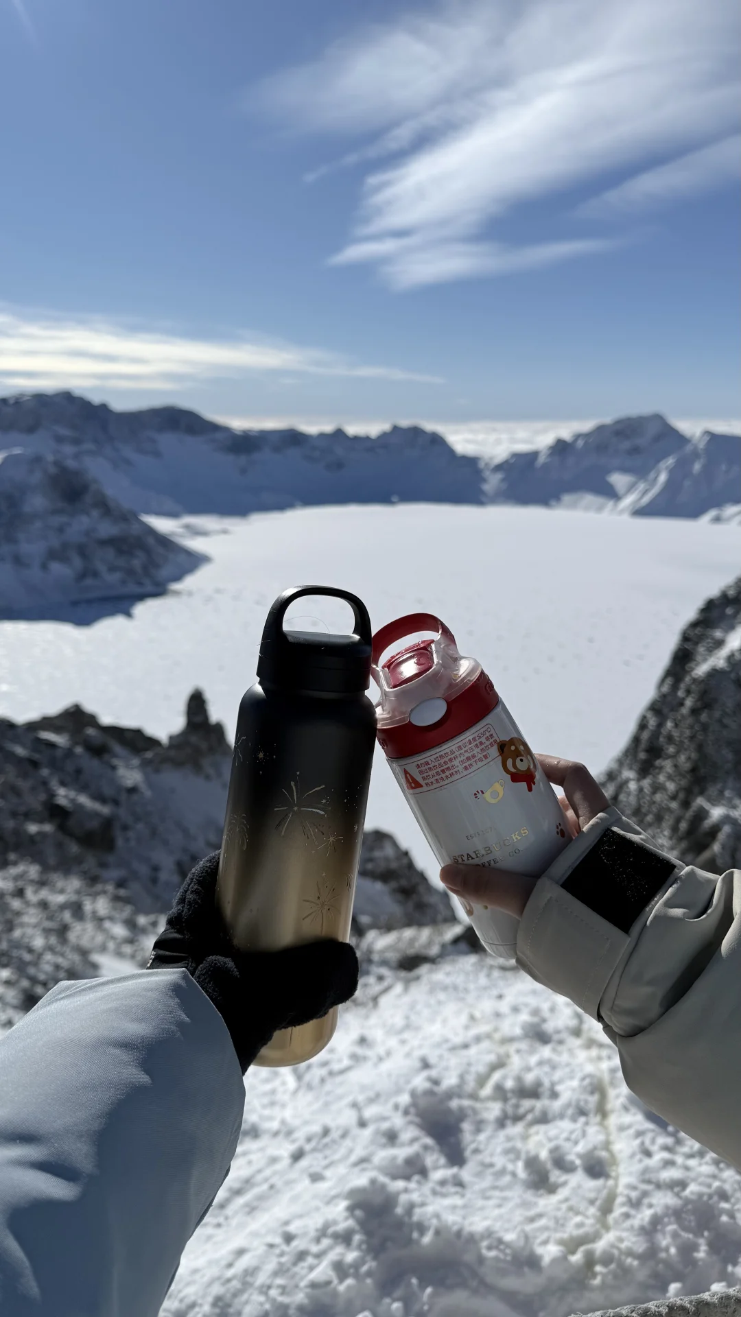 📍1.7新年好运☁️第一次来长白山就看到天池