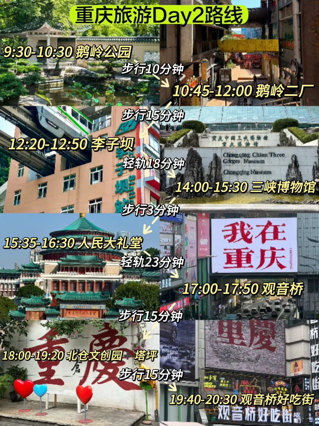 重庆已回。。三天打卡23个热门景点🥹