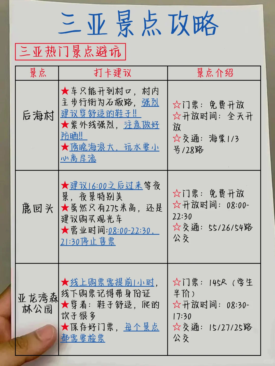 三亚旅游攻略📝8-10月去三亚旅游💣避雷
