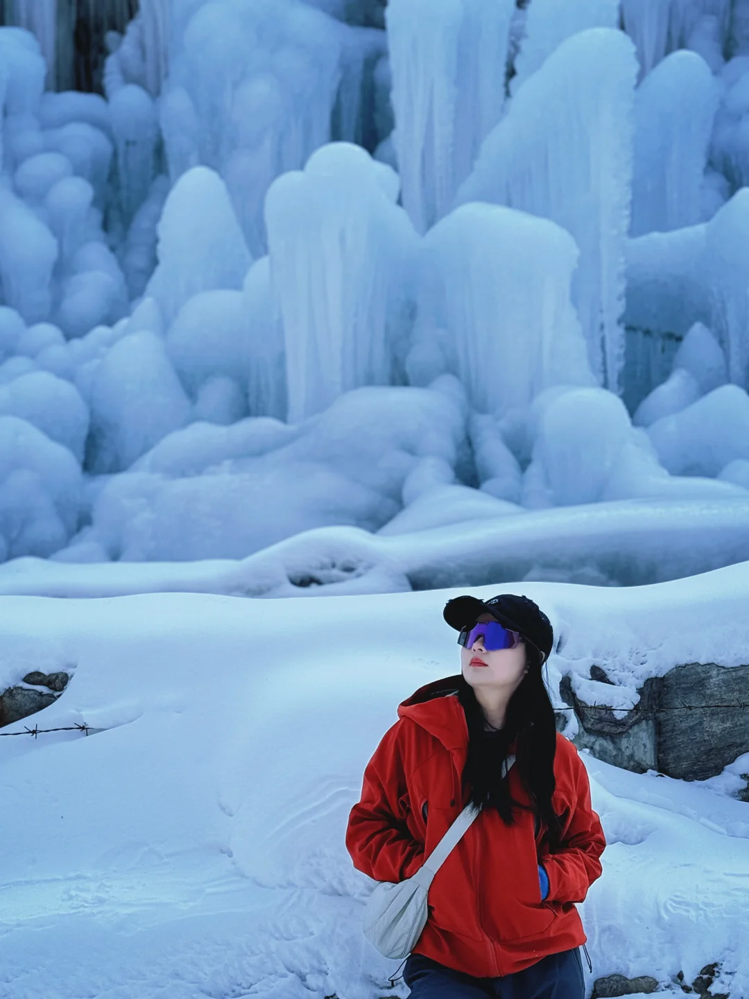 冬天不去看冰瀑布还能去看啥🤩