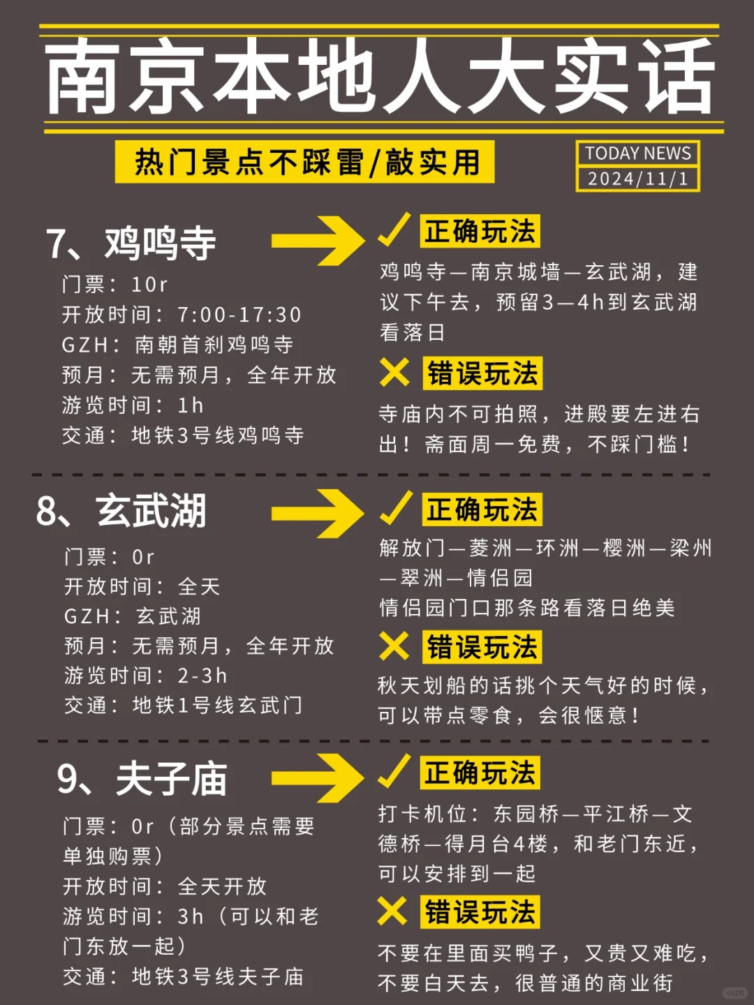 南京攻略|超全保姆级✅省时又省心‼