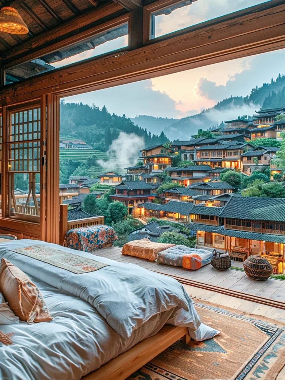 老公选的贵州酒店,后劲太大,太震撼了!!