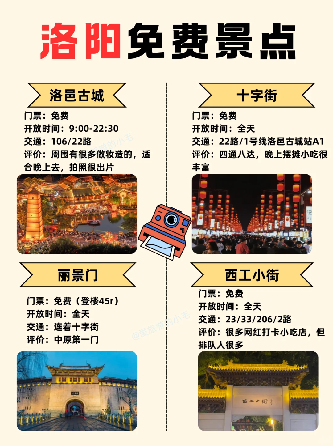 洛阳免费景点推荐