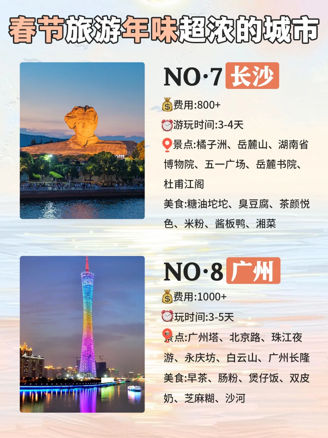 适合春节出游的八座城市🧨不能错过🔥