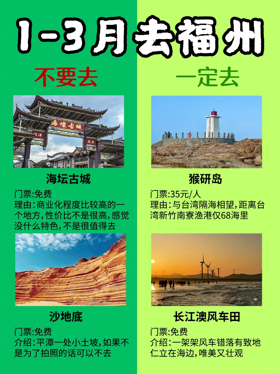 求求了！1-3月要去福州旅游的姐妹听劝！