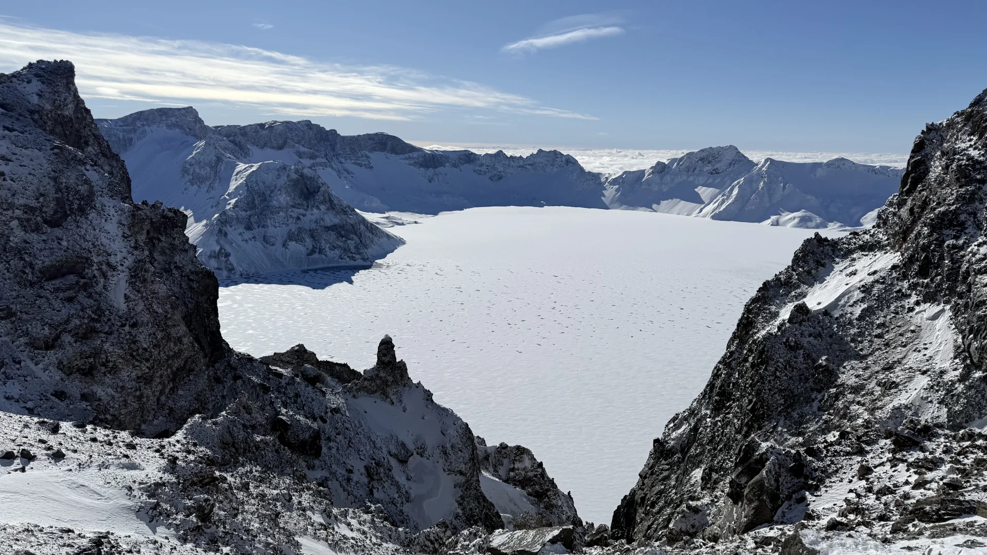 📍1.7新年好运☁️第一次来长白山就看到天池