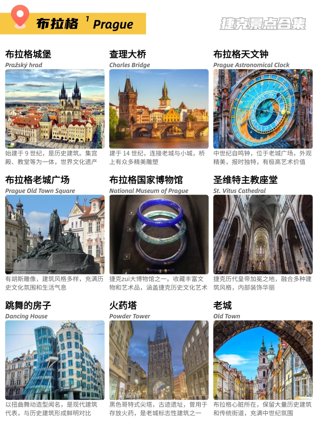 🇨🇿捷克81个景点合集