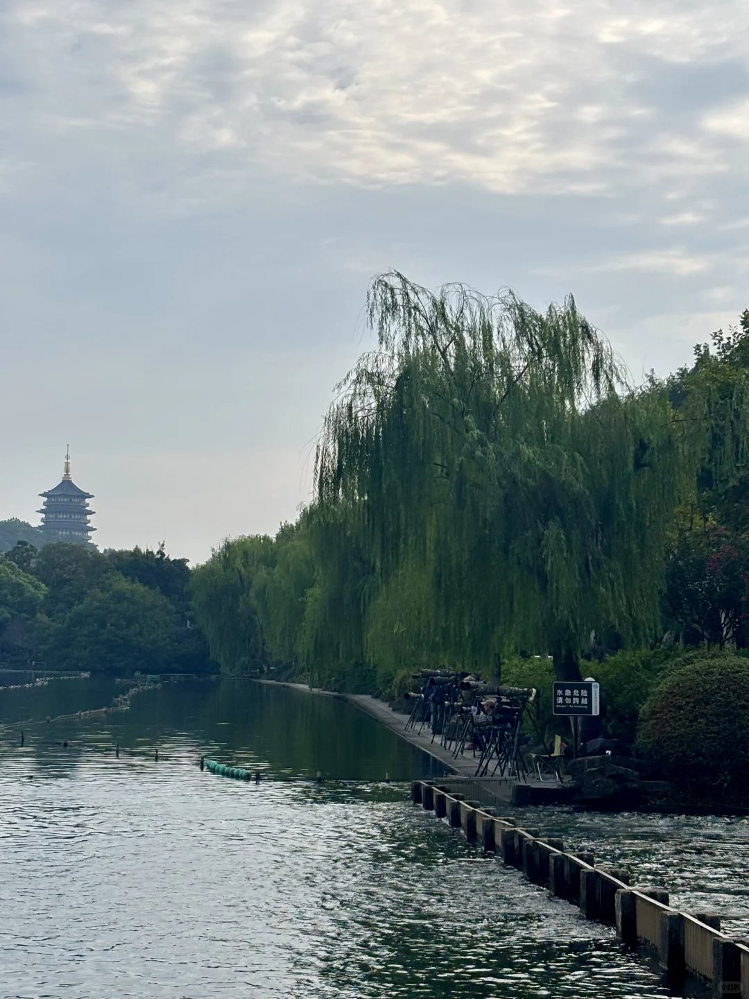 在西湖边溜达，自评6A级景区