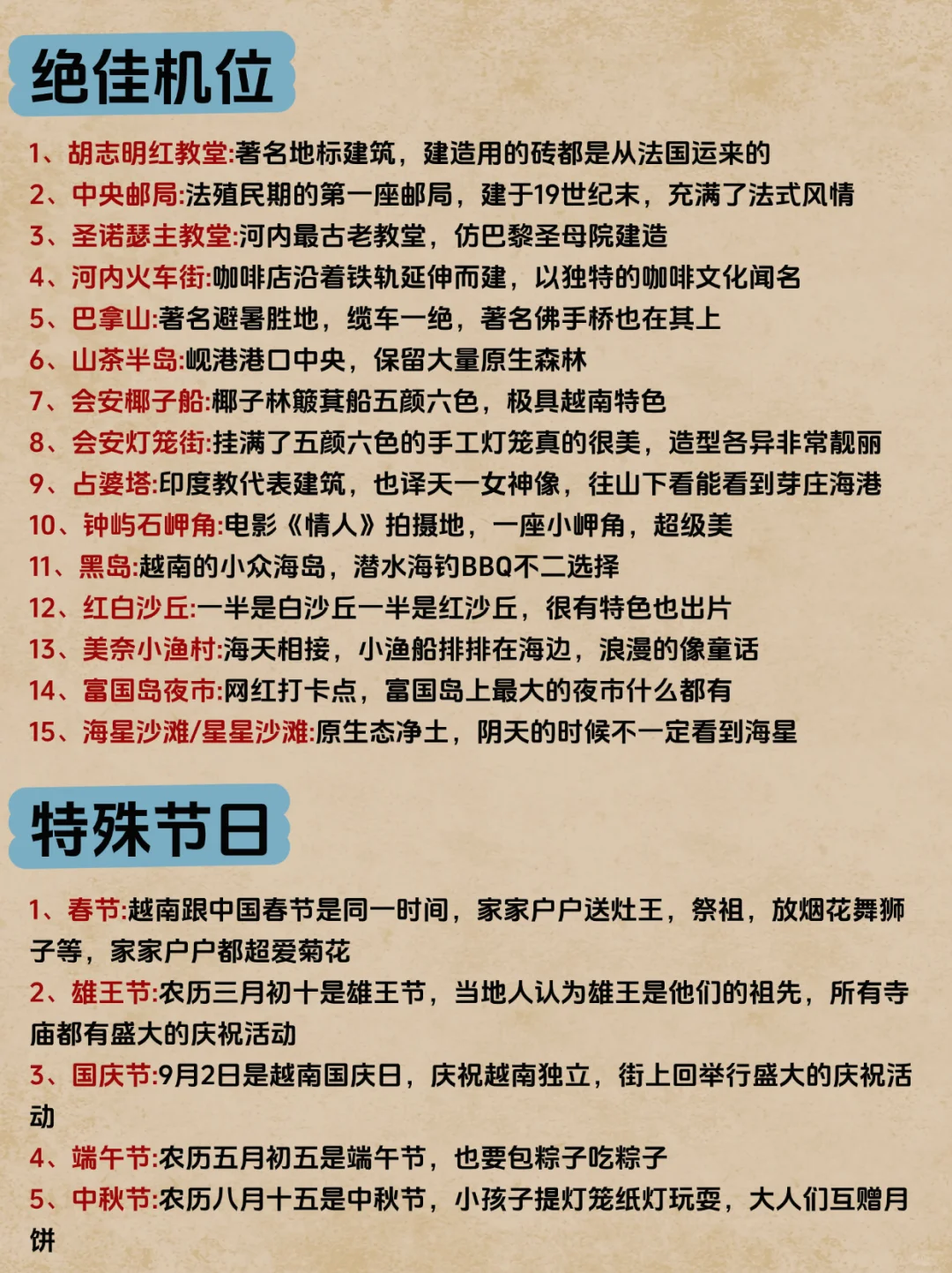 计划去越南的姐妹存下吧❗很难找全姐妹们