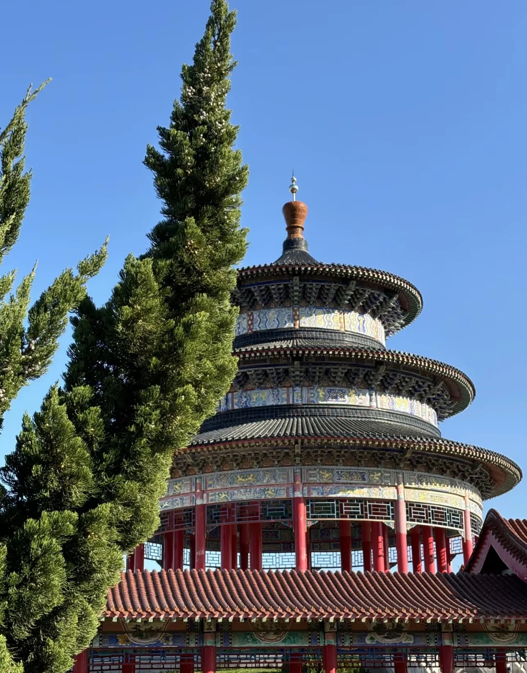 南饶公园的小天坛 夏天冬天❄️你更爱哪个?