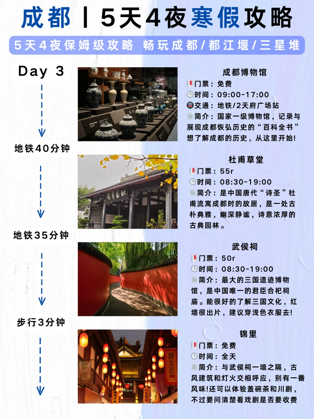 成都寒假旅游｜5天4晚不绕路😊来抄作业！