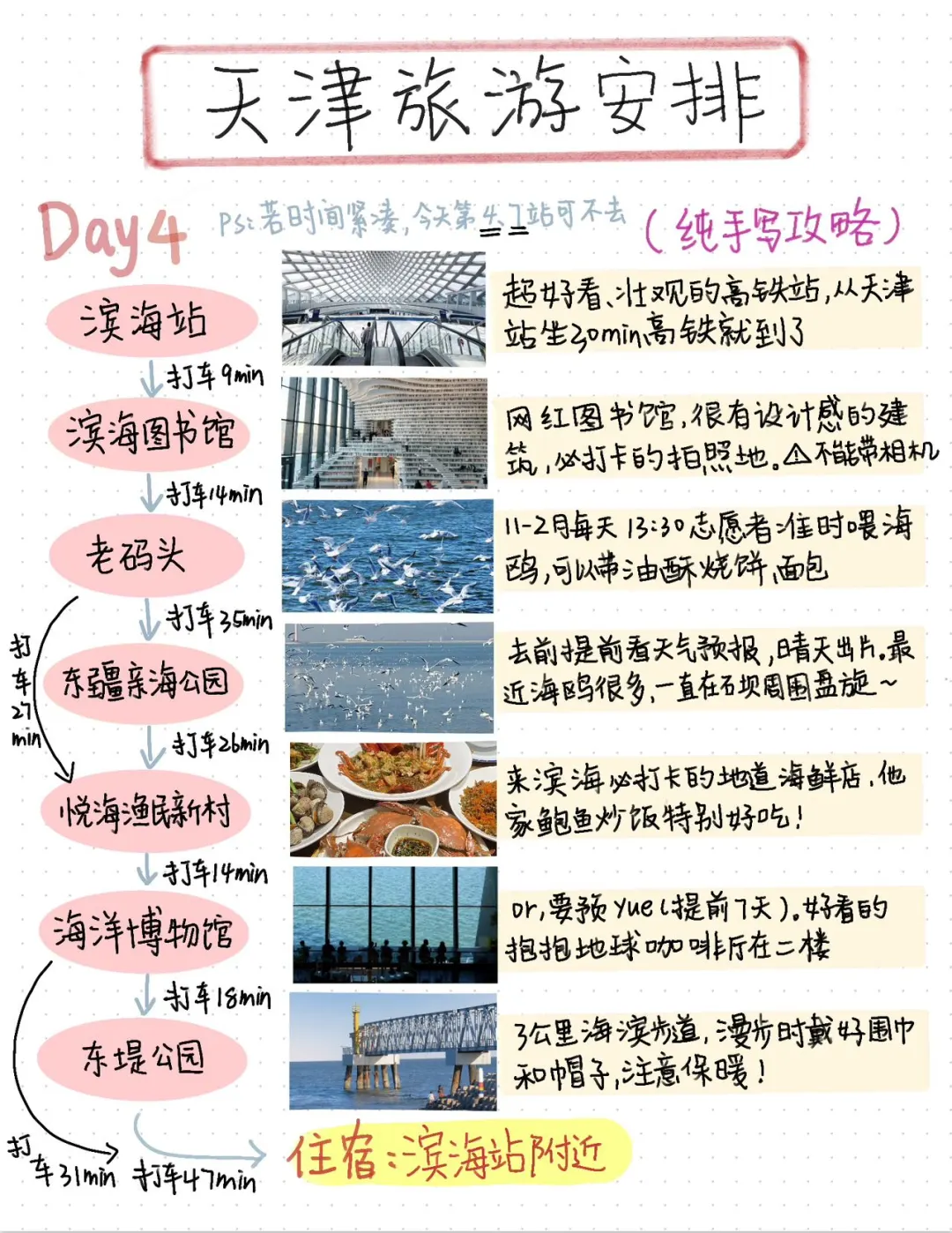 天津旅行四日游，纯手写攻略来啦～
