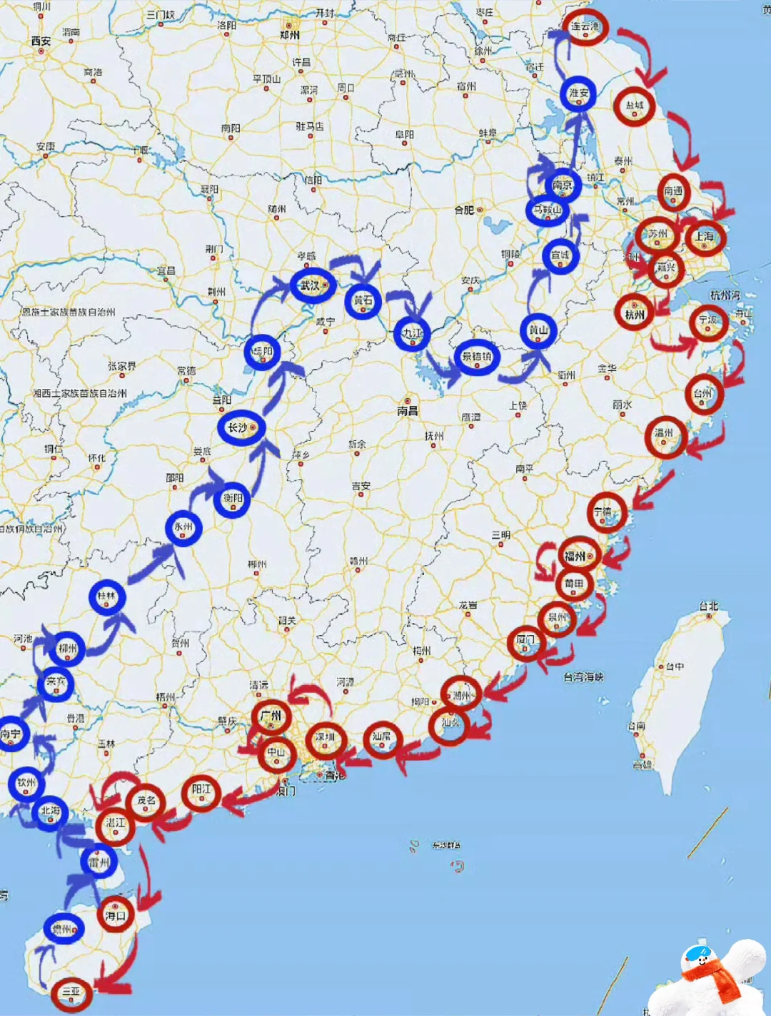 旅游路线图分享｜不走回头路