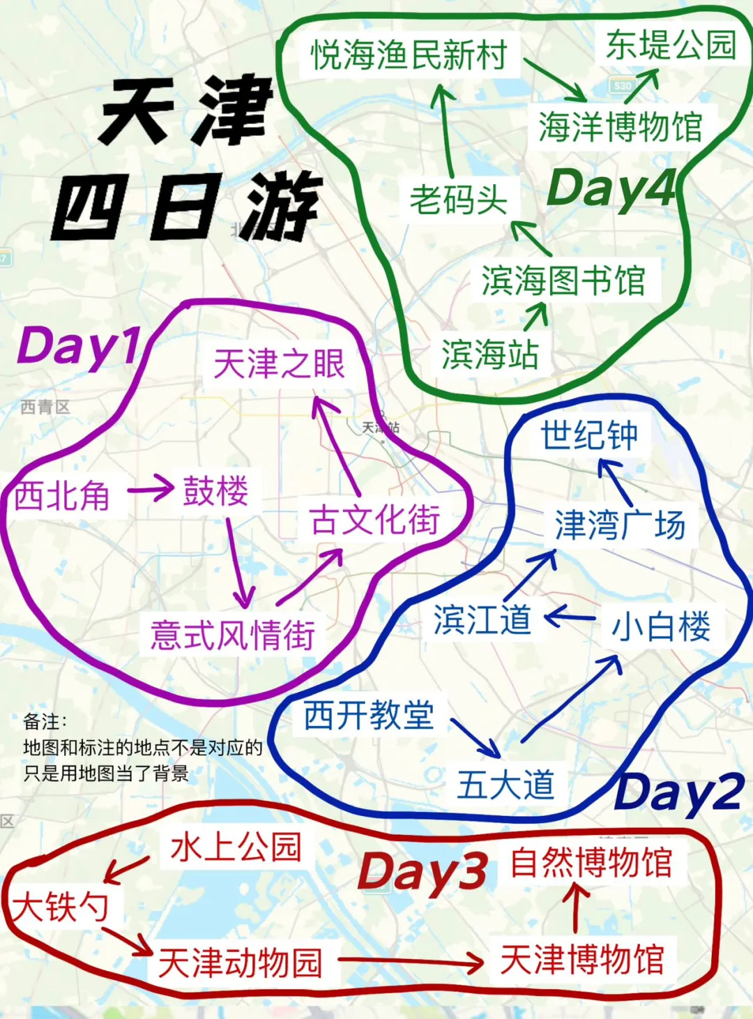 天津旅行四日游，纯手写攻略来啦～