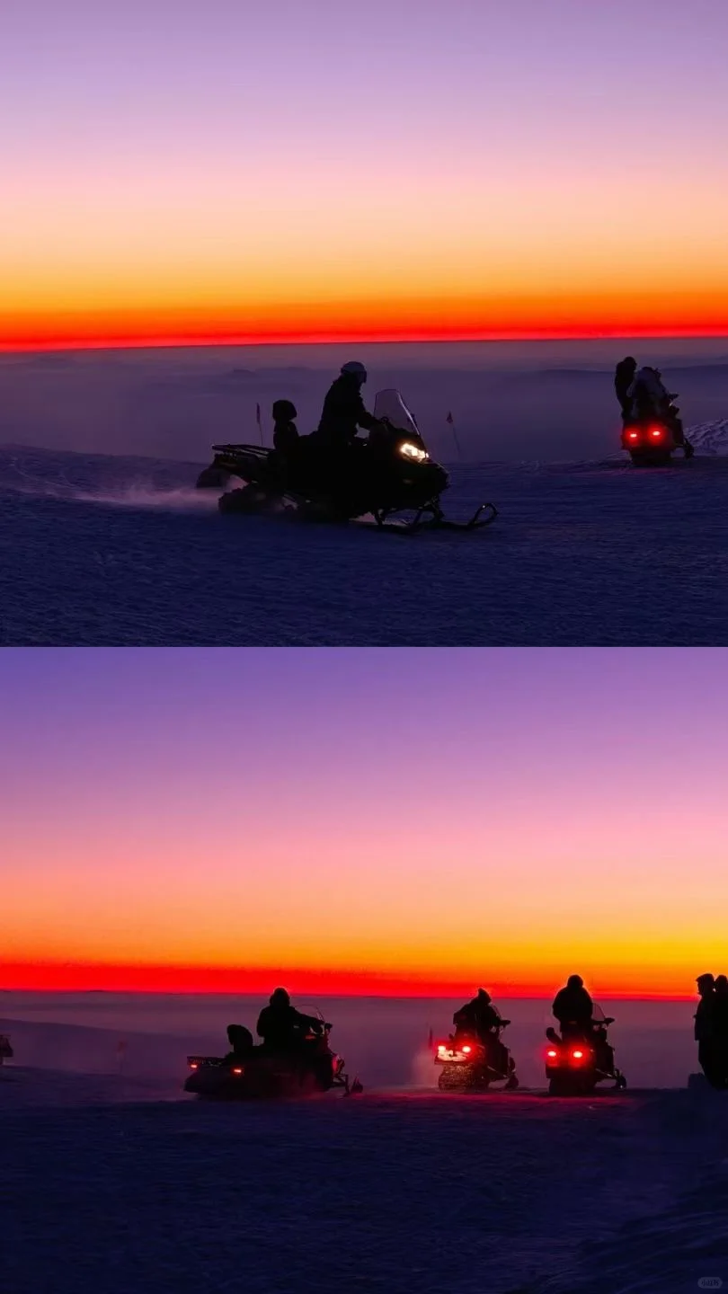 天池日落美绝了 黄昏与落日