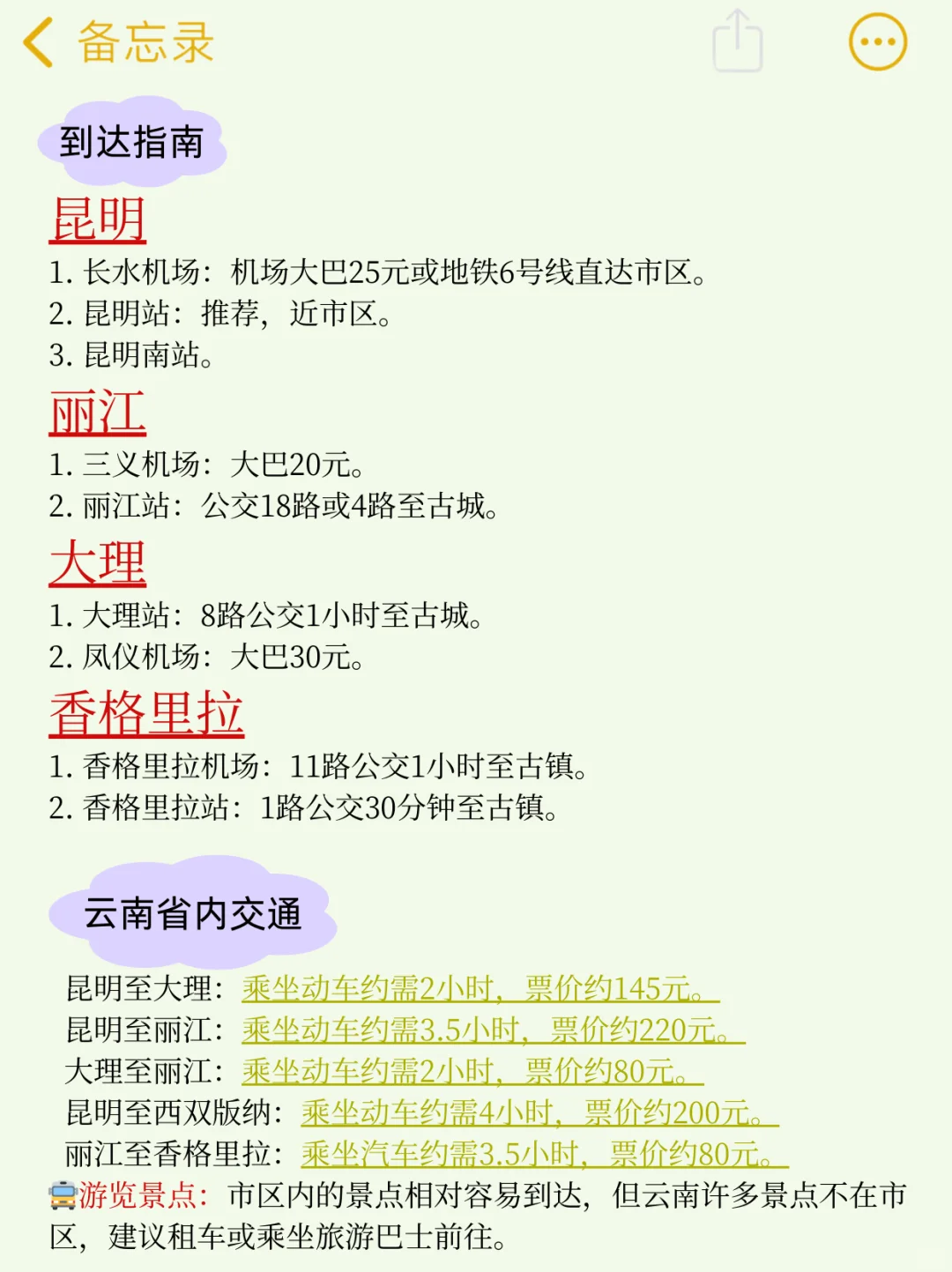 1-2月云南旅游攻略|来云南的姐妹请🐴住❗