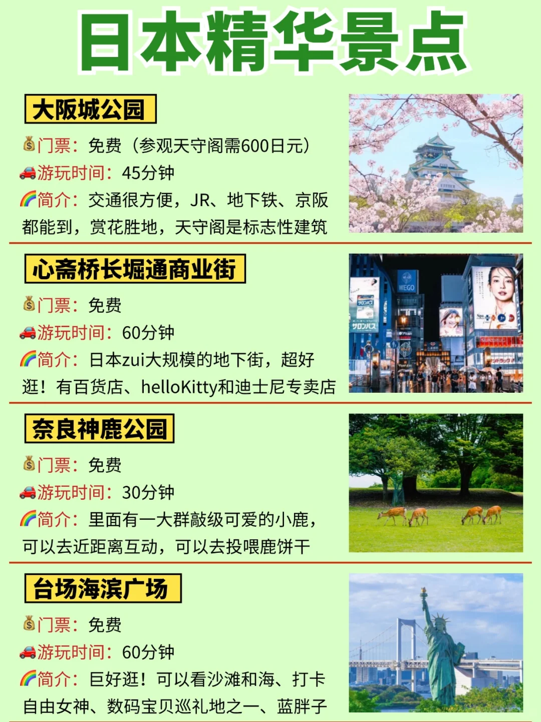 日本待了5年熬夜写的日本行攻略，大方分享