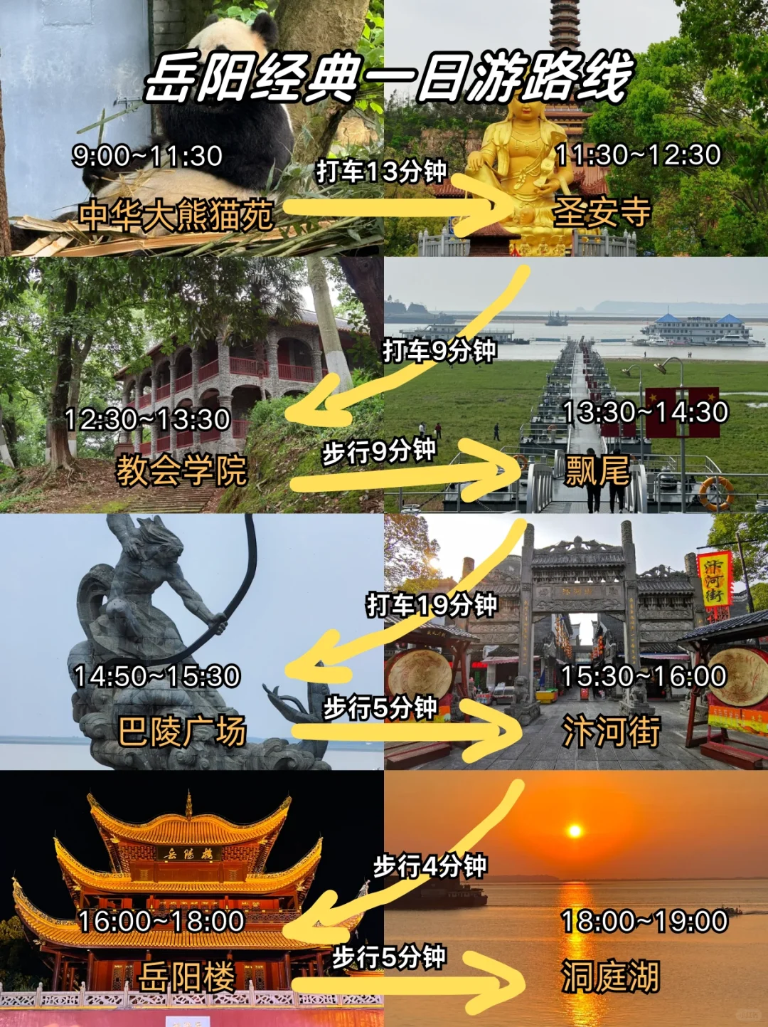 岳阳极限一日游！！附详细景点攻略✅