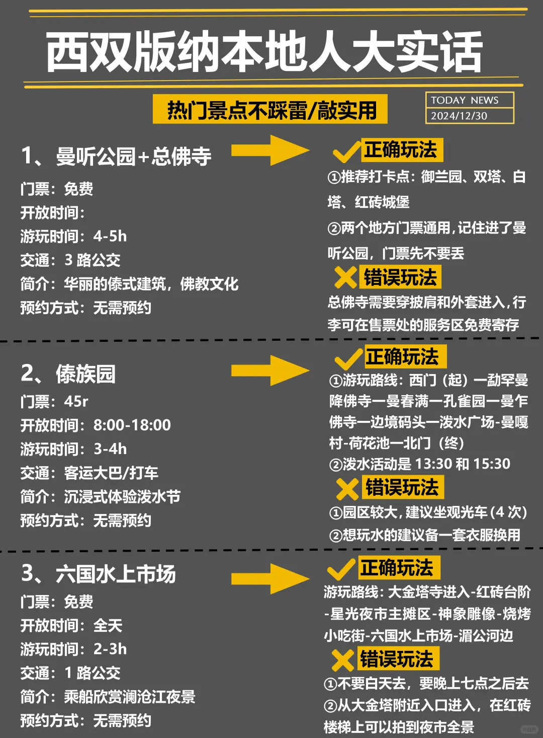 西双版纳旅游✅本地人大实话,这么玩不踩坑