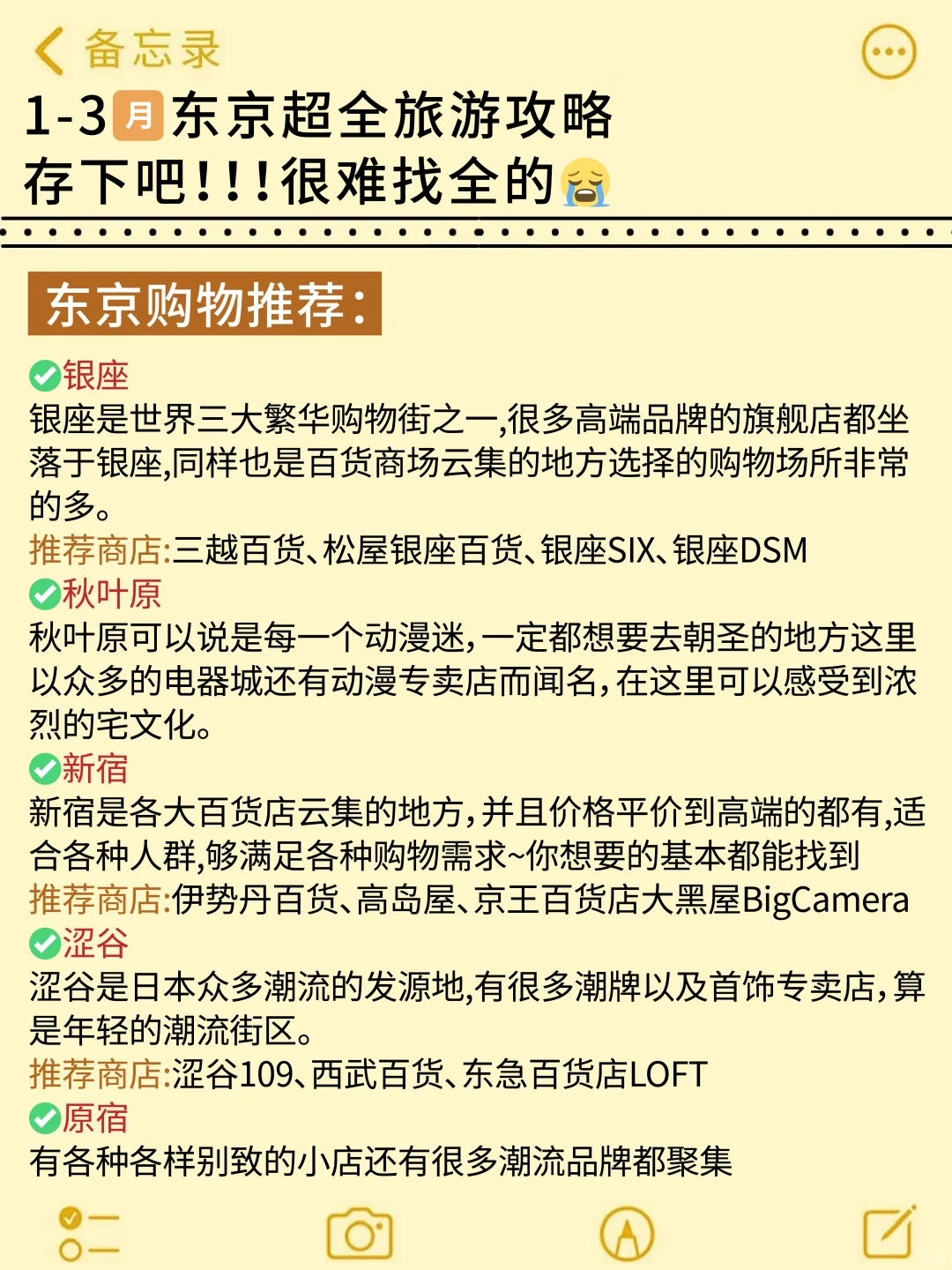 希望第一次去东京的姐妹👭都能刷到这篇‼️