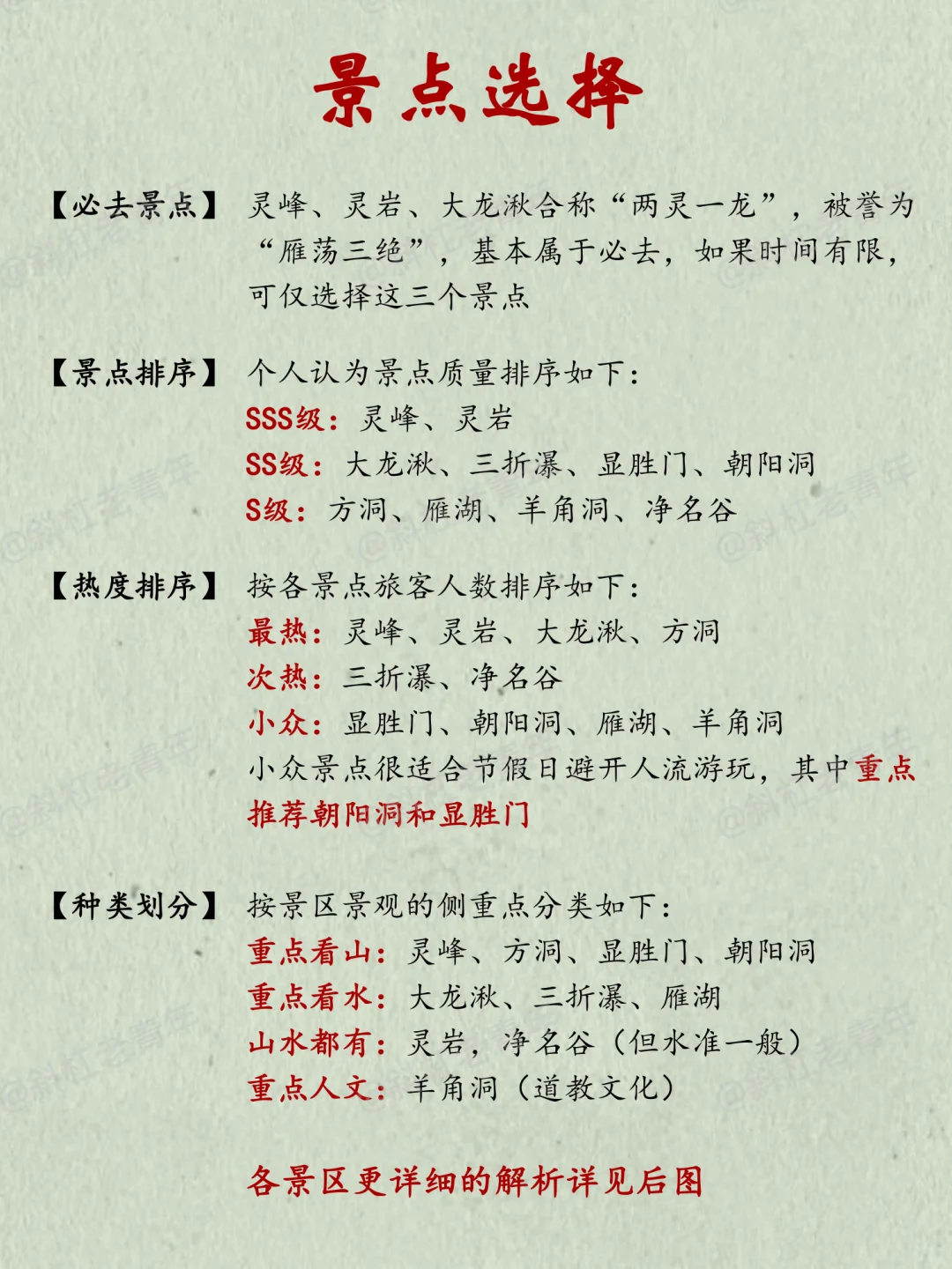 雁荡山旅游万字图解全攻略