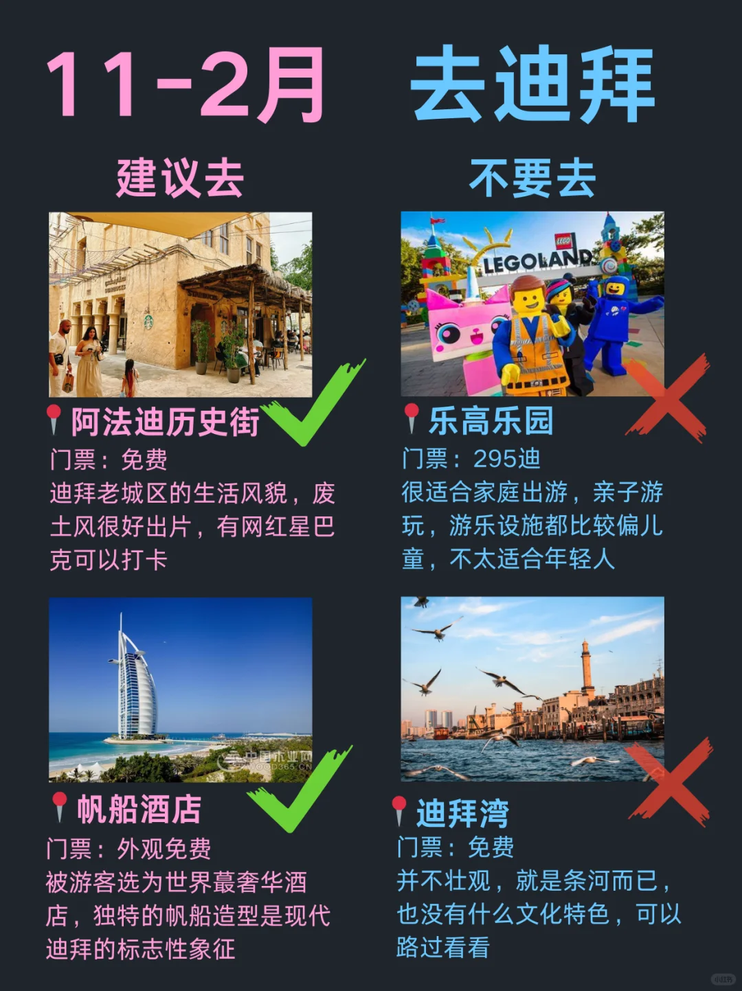 第1⃣次来迪拜旅游，16个景点建议/不建议去