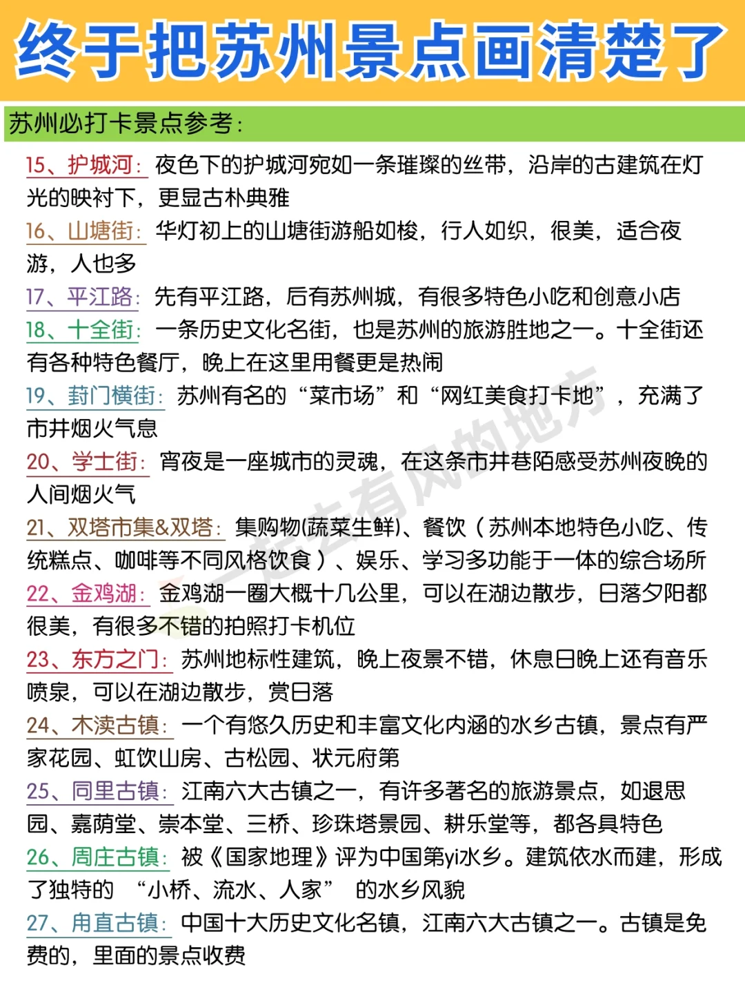 终于把苏州旅游说清楚❗️出行游玩一篇搞定