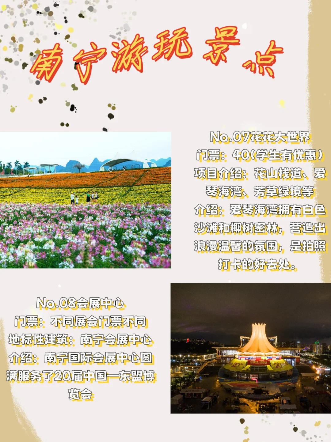 来南宁最值得去的几个景点，各位去过几个？