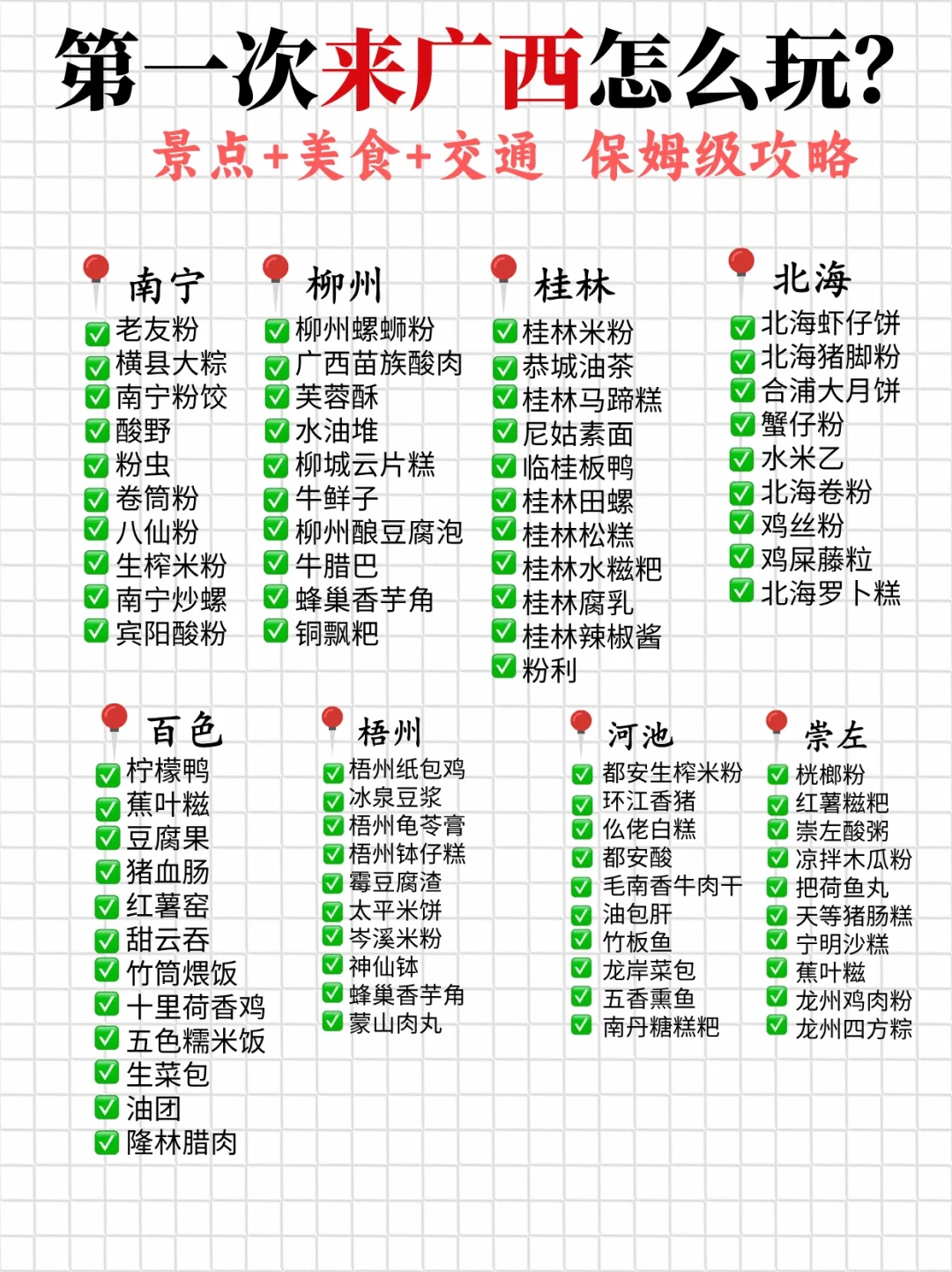 第一次来广西！正确的游玩顺序来啦