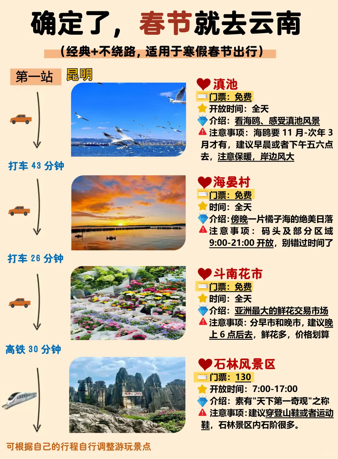 终于有人把1~2月云南旅游攻略讲清楚😭