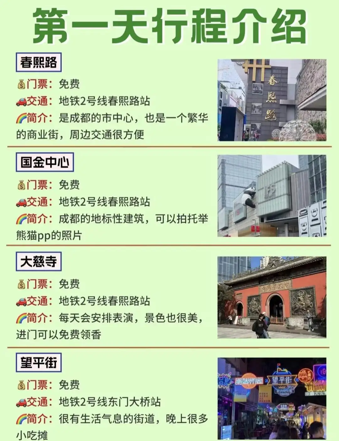 大学生熬夜写的成都旅游攻略❗大方分享出来