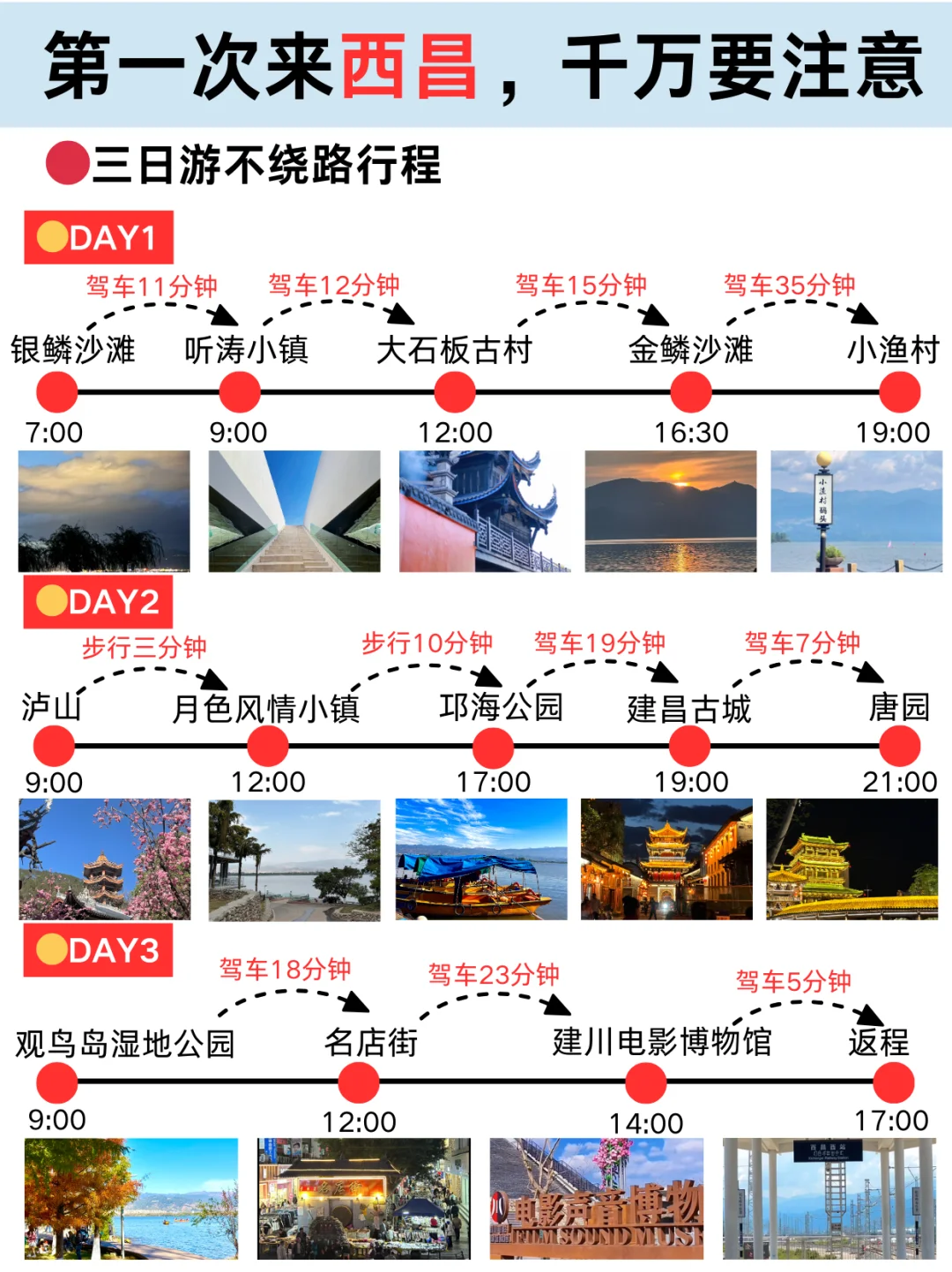 元旦去西昌，三天超详细行程+避坑攻略