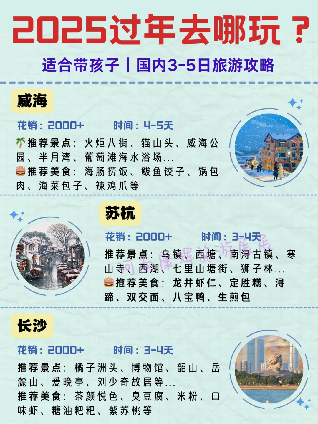 2025过年去哪玩？国内3-5日短途亲子游攻略