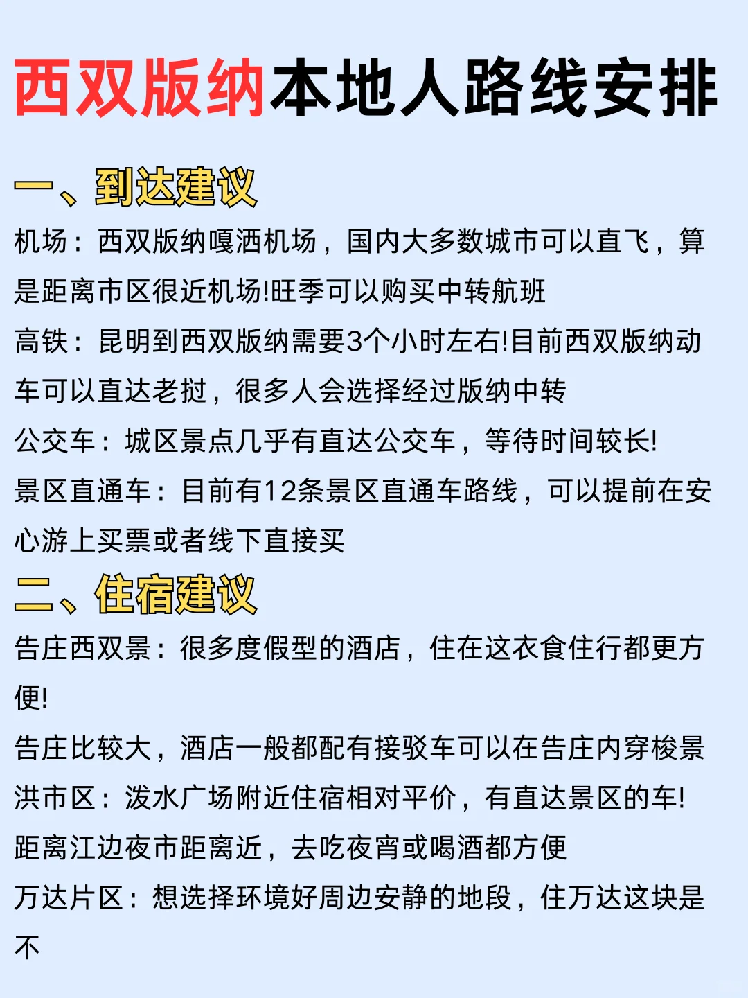 1月春节西双版纳旅游攻略🔥一定要看👀
