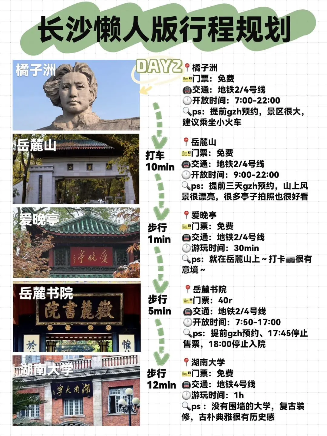 长沙《三天两晚》旅游攻略！！超全懒人版！！